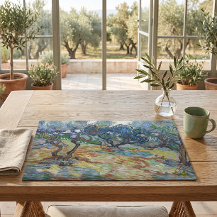 Garden of Gethsemane, Mount of Olives by van Gogh Cloth Placemat