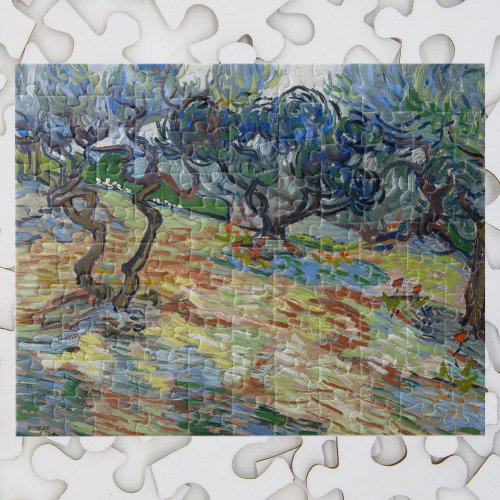 Garden of Gethsemane Mount of Olives by van Gogh Jigsaw Puzzle