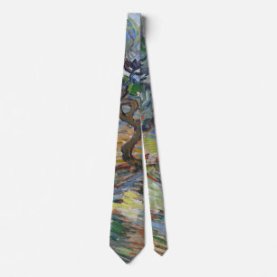 Garden of Gethsemane, Mount of Olives by van Gogh Neck Tie