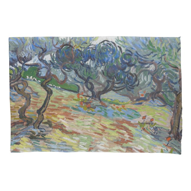 Garden of Gethsemane, Mount of Olives by van Gogh Pillow Case (Front)