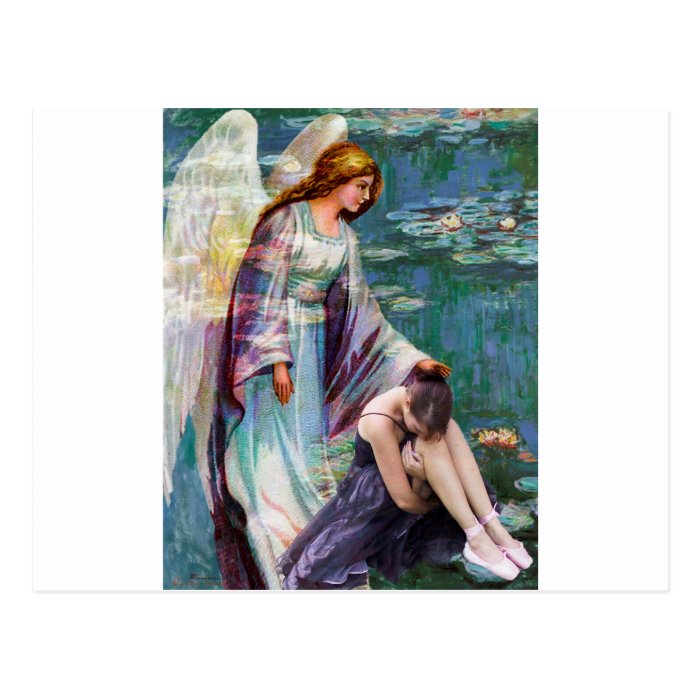 GARDEN OF GRIEF ~ MY ANGEL COMES TO ME Postcard