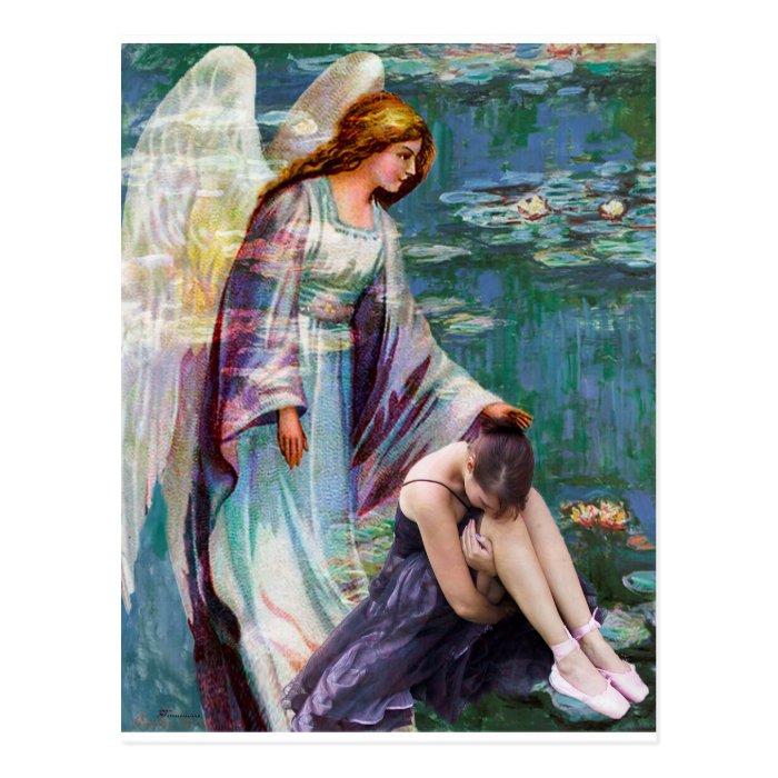 GARDEN OF GRIEF ~ MY ANGEL COMES TO ME Post Card