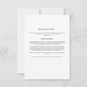 Garden of Hope Meditation Card   Christian Scriptu