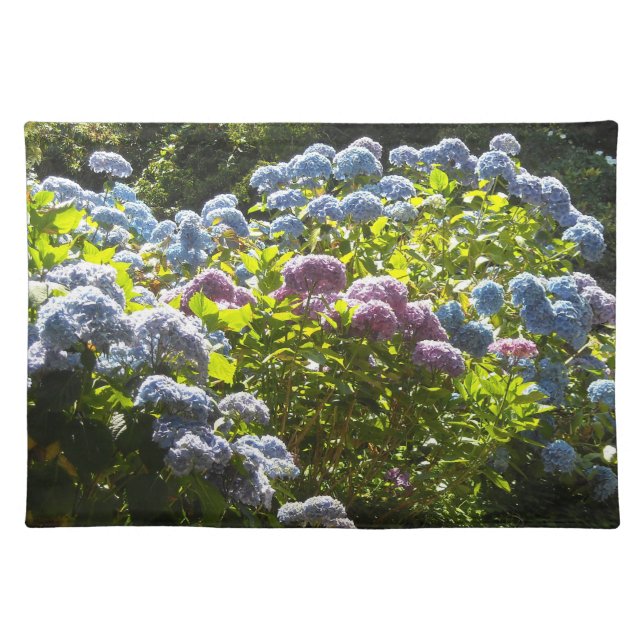Garden of Hydrangeas Cloth Placemat (Front)
