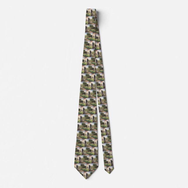 Garden of Les Mathurins at Pontoise by Pissarro Neck Tie (Front)
