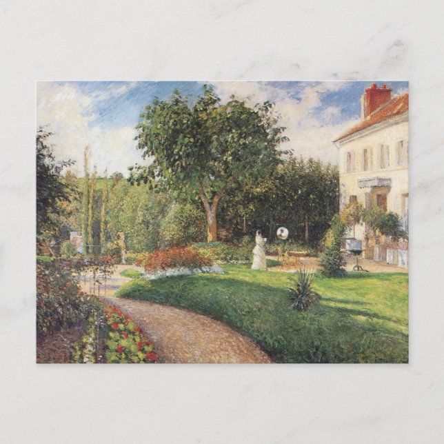Garden of Les Mathurins at Pontoise by Pissarro Postcard (Front)