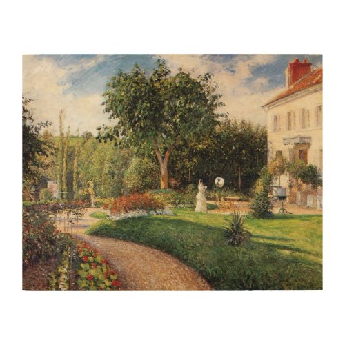 Garden of Les Mathurins at Pontoise by Pissarro Wood Wall Decor