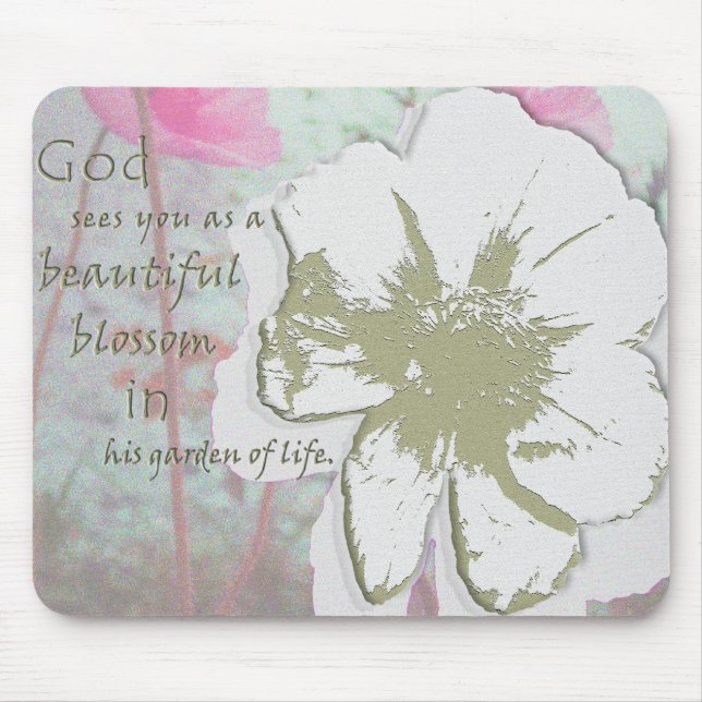 "Garden of Life" digital collage Mouse Pad (Front)