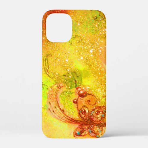 GARDEN OF LOST SHADOWS MAGIC BUTTERFLY Gold Yellow iPhone 12 Mini Case