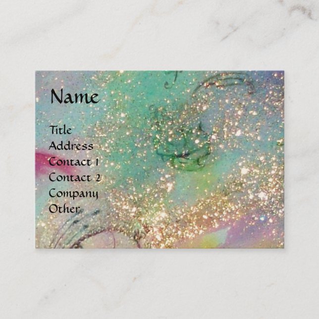 GARDEN OF LOST SHADOWS MAGIC BUTTERFLY PLANT Blue Business Card (Front)