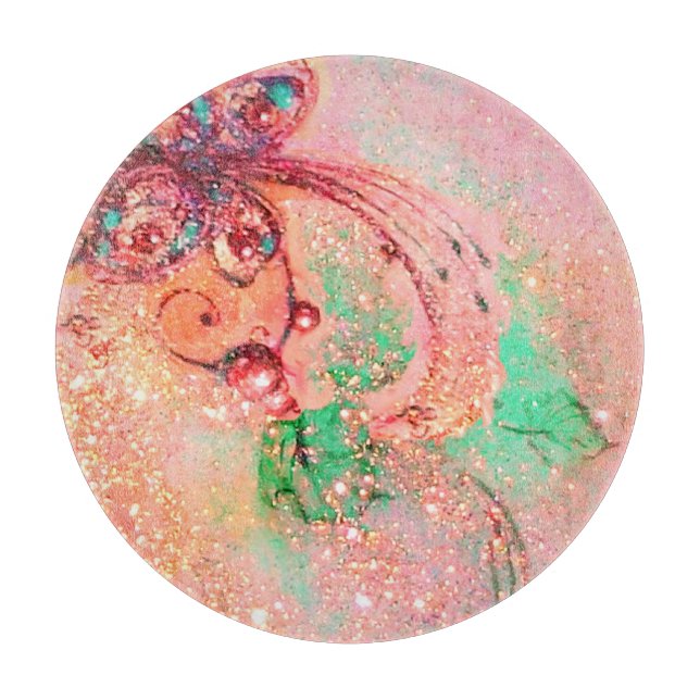 GARDEN OF LOST SHADOWS MAGIC BUTTERFLY PLANT Pink Cutting Board (Front)