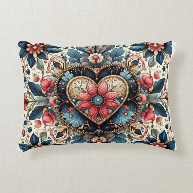 Garden of Love Accent Pillow (Front)