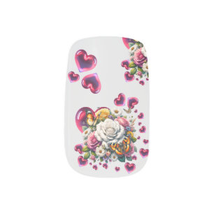 Garden of love minx nail art