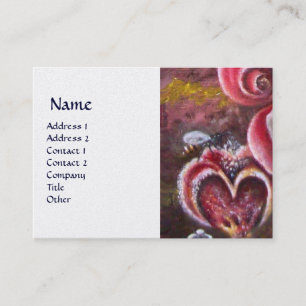 GARDEN OF MELISSA HONEY BEE pearl Business Card