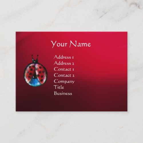 GARDEN OF MELISSA  LADYBUG AND BUTTERFLY BUSINESS CARD