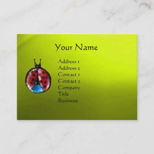 GARDEN OF MELISSA  LADYBUG AND BUTTERFLY BUSINESS CARD