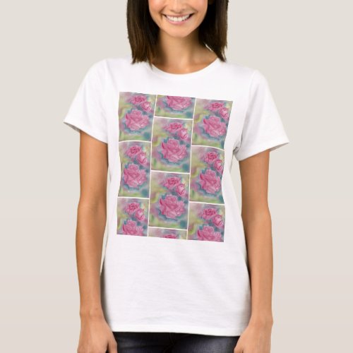 Garden of Roses in Oils T_Shirt
