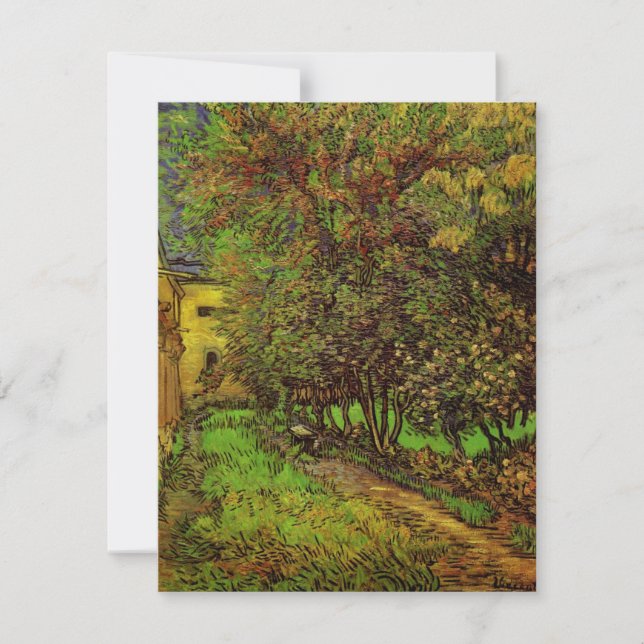 Garden of Saint-Paul Hospital by Vincent van Gogh (Front)
