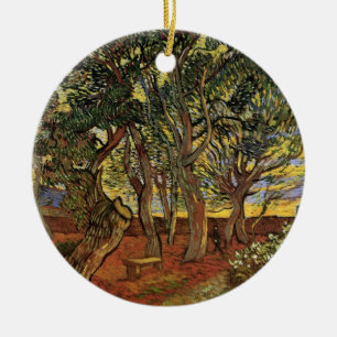 Garden of Saint-Paul Hospital by Vincent van Gogh Ceramic Ornament