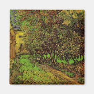 Garden of Saint-Paul Hospital by Vincent van Gogh Magnet
