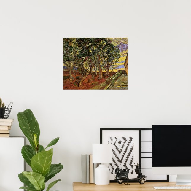 Garden of Saint-Paul Hospital by Vincent van Gogh Poster (Home Office)