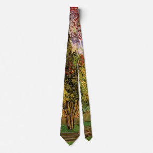 Garden of Saint-Paul Hospital by Vincent van Gogh Tie