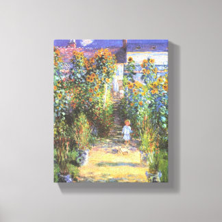 Garden of the Artist at Vetheuil - Claude Monet Canvas Print