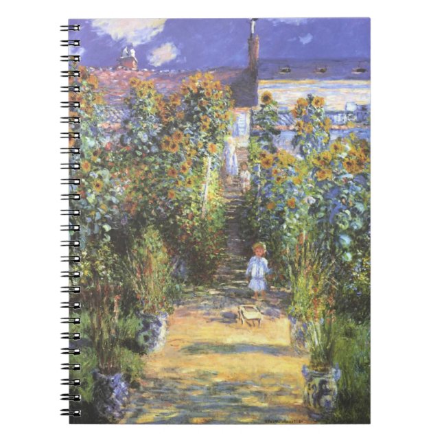 Garden of the Artist at Vetheuil - Claude Monet Notebook (Front)