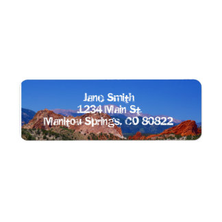 Garden of the Gods Address Labels