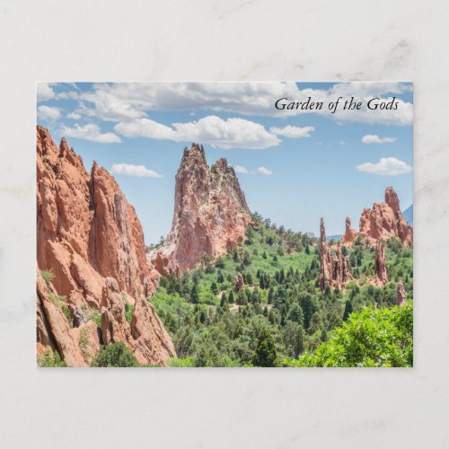 Garden of the Gods Colorado Postcard