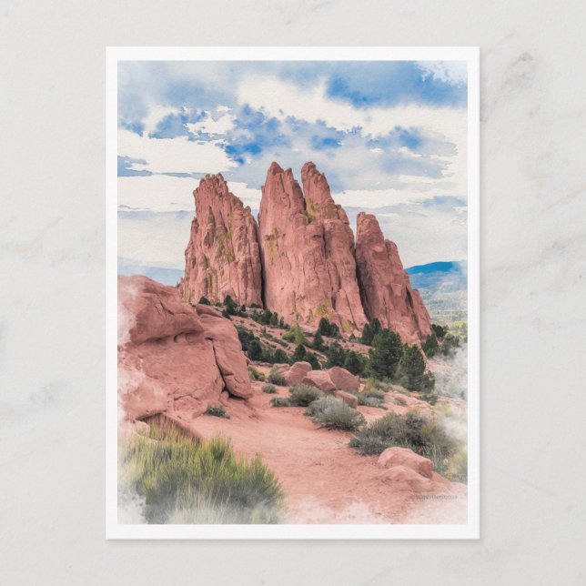 Garden of the Gods Colorado  Postcard (Front)