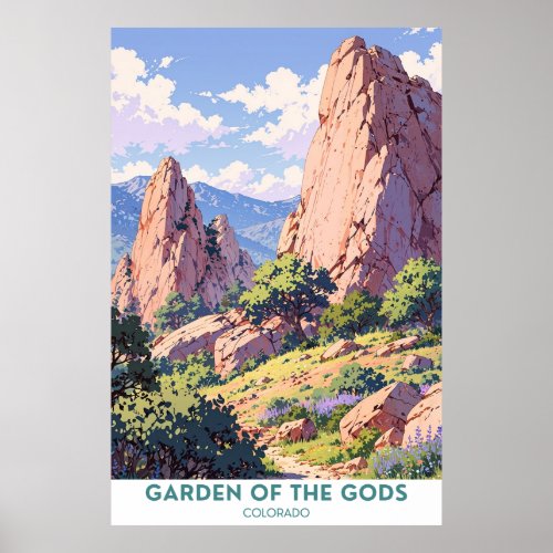 Garden of the Gods Colorado Poster