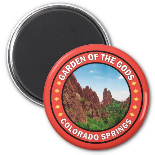 Garden of the Gods Colorado Springs Badge Magnet