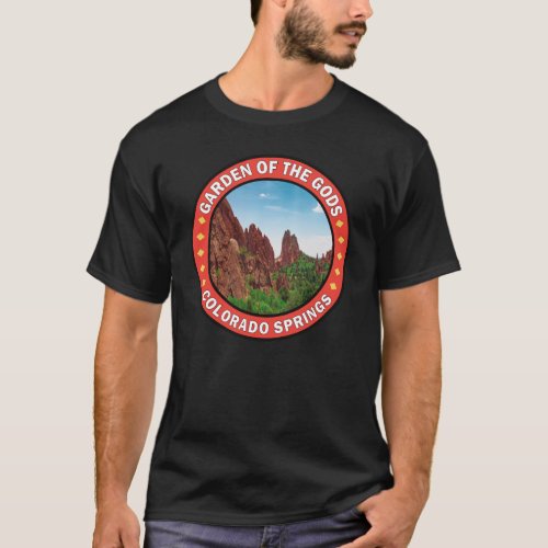 Garden of the Gods Colorado Springs Badge T_Shirt