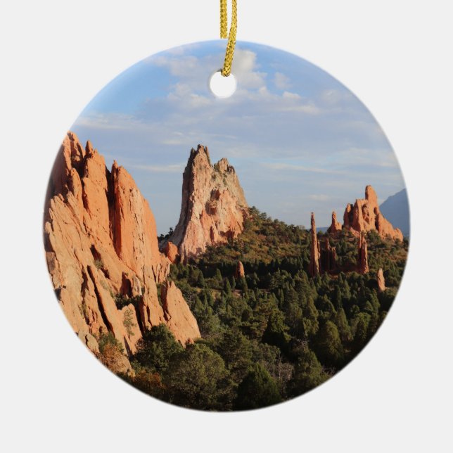 Garden of the Gods, Colorado Springs, Colorado Ceramic Ornament (Front)
