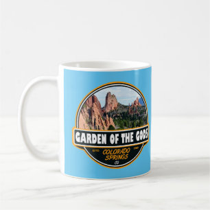 Garden of the Gods Colorado Springs Travel Emblem Coffee Mug