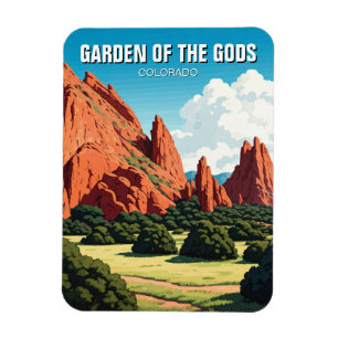 Garden of the Gods Colorado Travel Magnet