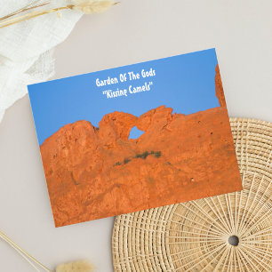 Garden Of The Gods "Kissing Camels" Postcard