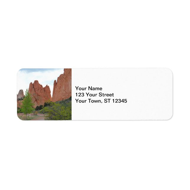 Garden of the Gods Label (Front)