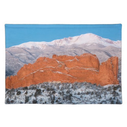 Garden of the Gods  Pikes Peak Colorado Cloth Placemat