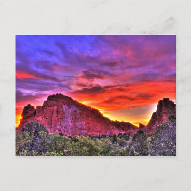 Garden of the Gods Postcard (Front)