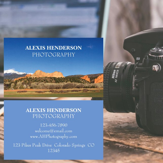 Garden Of The Gods Professional Photography Business Card (Creator Uploaded)
