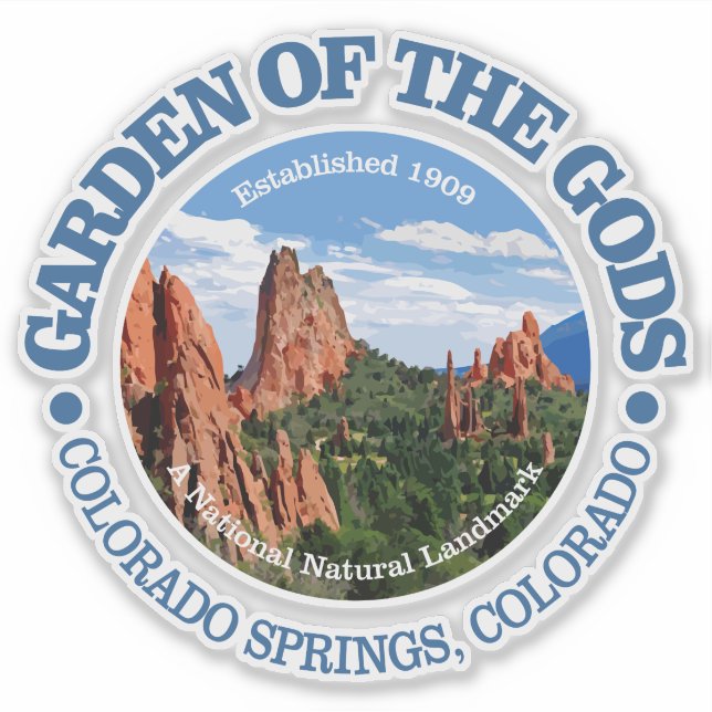 Garden of the Gods Sticker (Front)