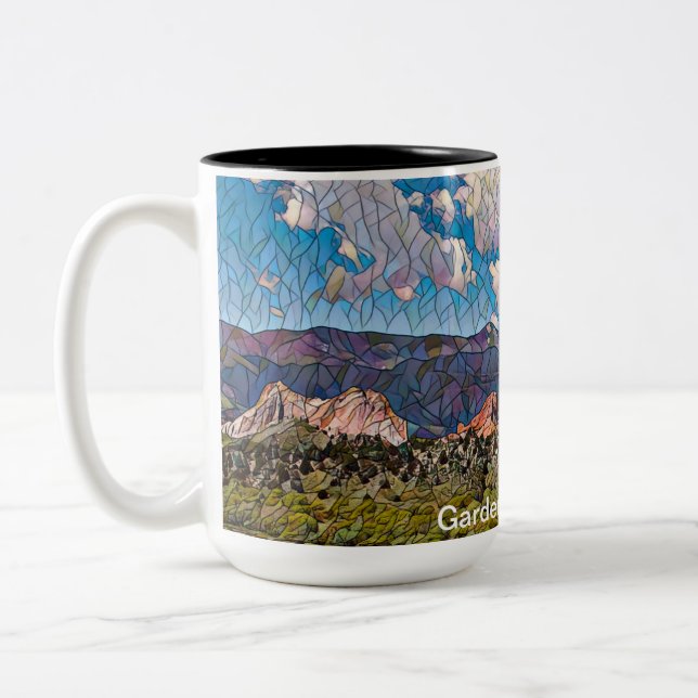 Garden of the Gods Two-Tone Coffee Mug (Left)