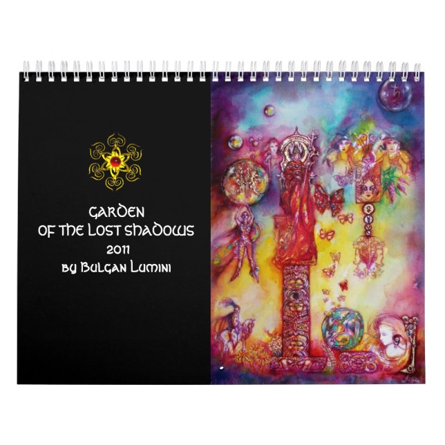 GARDEN OF THE LOST SHADOWS,2011 FAERY& BUTTERFLIES CALENDAR (Cover)