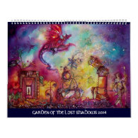 GARDEN OF THE LOST SHADOWS -2014 FLYING RED DRAGON CALENDARS