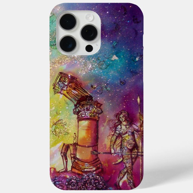 GARDEN OF THE LOST SHADOWS blue green gold Case-Mate iPhone Case (Back)