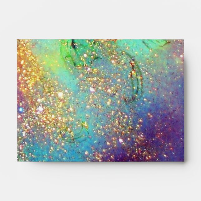 GARDEN OF THE LOST SHADOWS blue green gold yellow Envelope (Front)