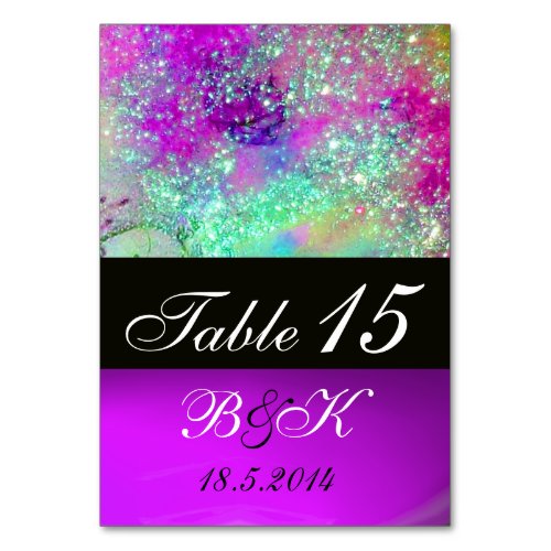 GARDEN OF THE LOST SHADOWS BLUE PURPLE PINK FLORAL TABLE NUMBER