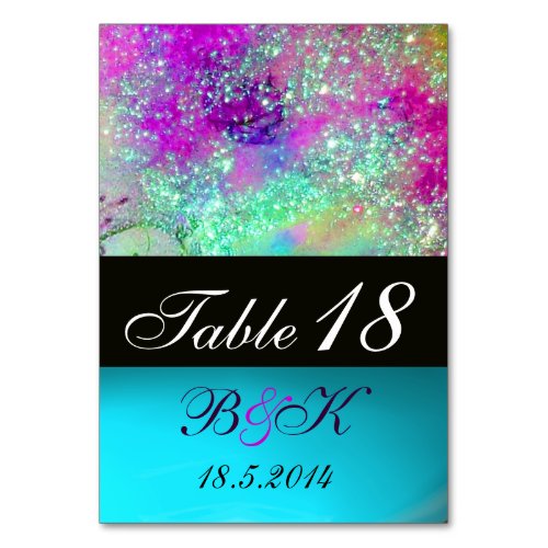 GARDEN OF THE LOST SHADOWS BLUE PURPLE PINK FLORAL TABLE NUMBER